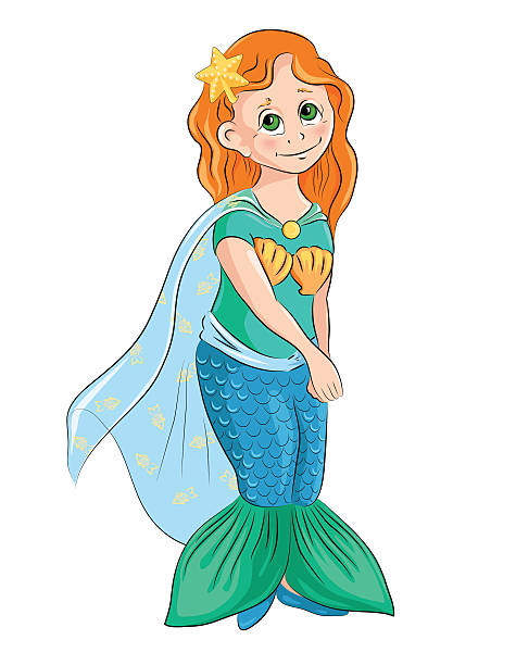 istock Little girl in carnival costume Mermaid 523824388