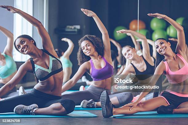 Beautiful And Flexible Stock Photo - Download Image Now - Women, Exercising, Aerobics