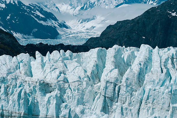 margerie lodowiec w glacier bay park narodowy - alaska cruise iceberg water zdjęcia i obrazy z banku zdjęć