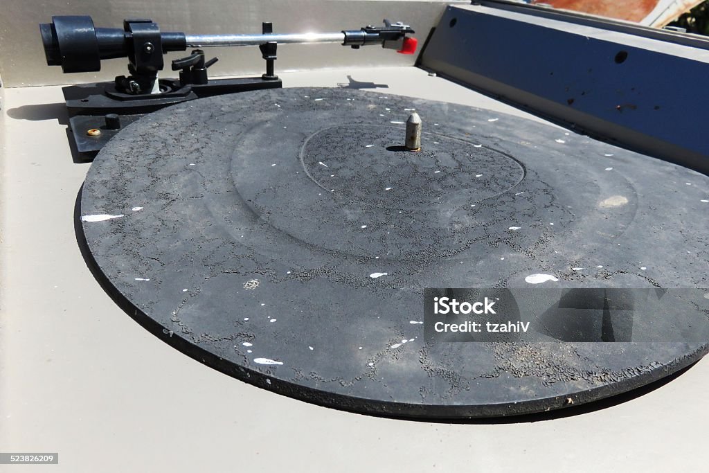 Old Turntable Analog Stock Photo