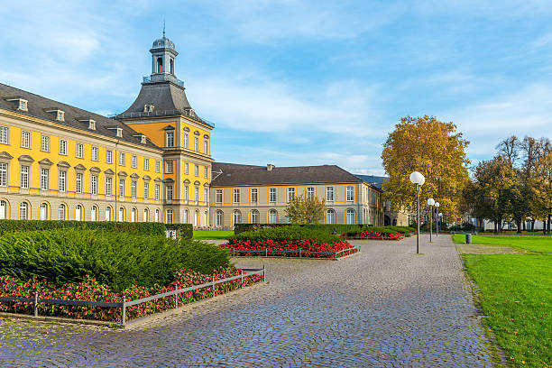 Education A bright colourful image of the main building of Bonn University bonn photos stock pictures, royalty-free photos & images