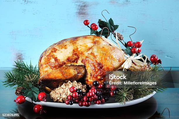 Scrumptious Roast Turkey Chicken Stock Photo - Download Image Now - Roast Turkey, Christmas, Celebration