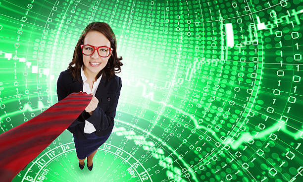 istock Funny businesswoman 523826795