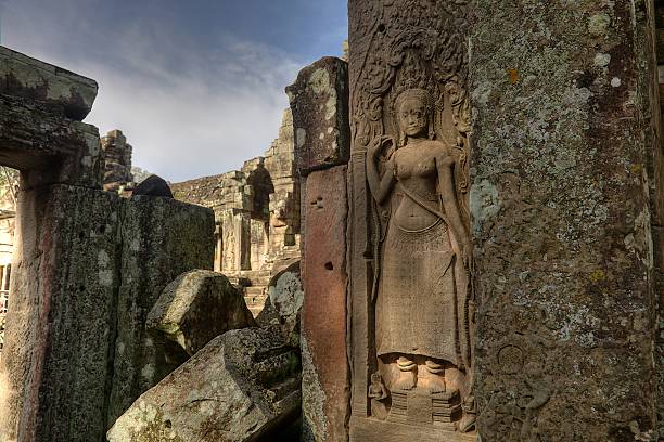istock Bas relief stone carving in ruins 523826915