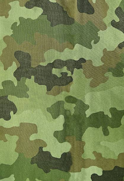 istock Close up photo of multicam camouflage uniform 523827679