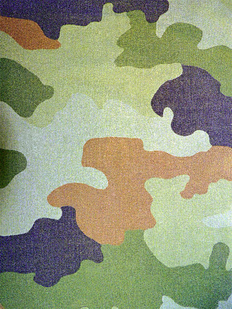 istock Close up photo of multicam camouflage uniform 523827763