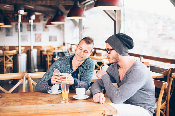 istock Friends drinking coffee in a bar 523827990