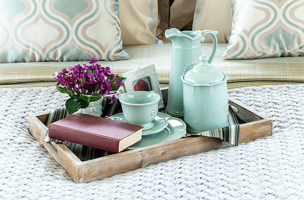 Close-Up Of Coffee Cup On Table At Home