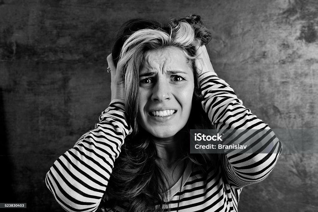 failed young woman showing disappointment Adult Stock Photo
