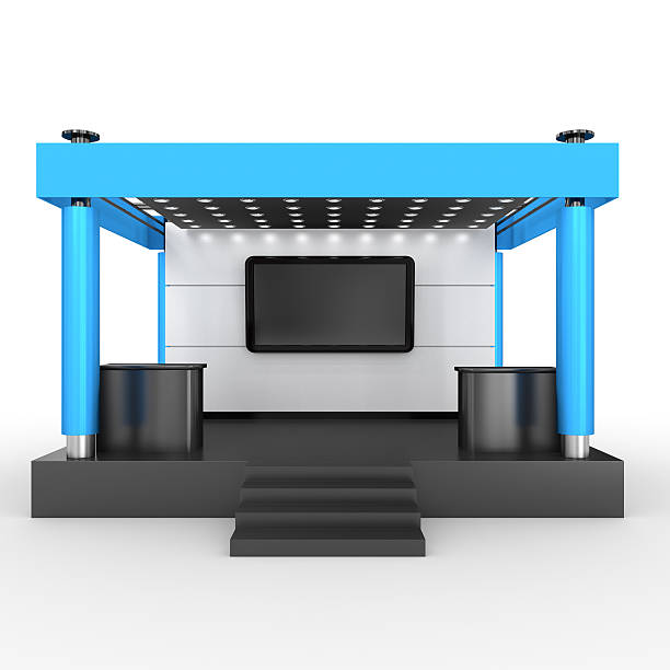 istock booth in a trade show 523830569