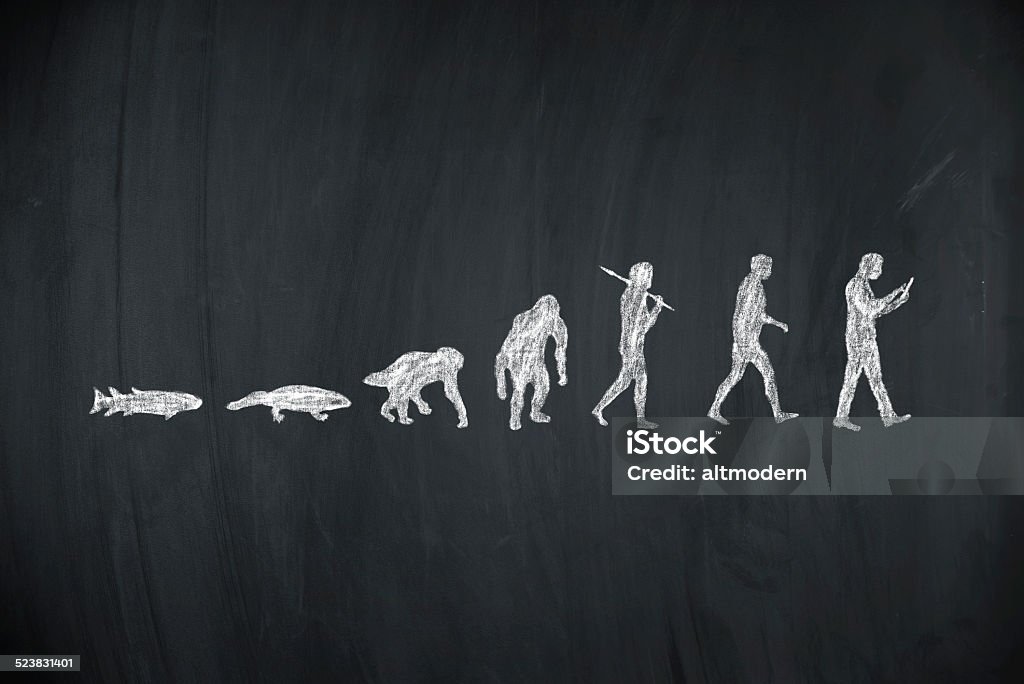 evolution des Menschen - Lizenzfrei Evolution Stock-Foto