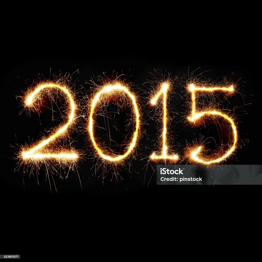New year 2015 New year 2015 written in real sparkling letters. 2015 Stock Photo