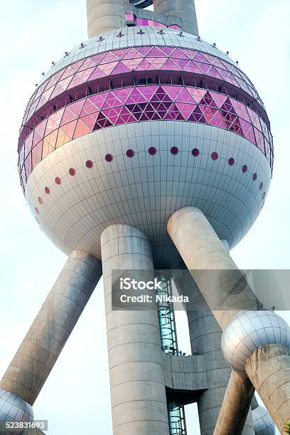 Oriental Pearl Tower In Shanghai China Stock Photo - Download Image Now - Architectural Column, Architecture, Asia