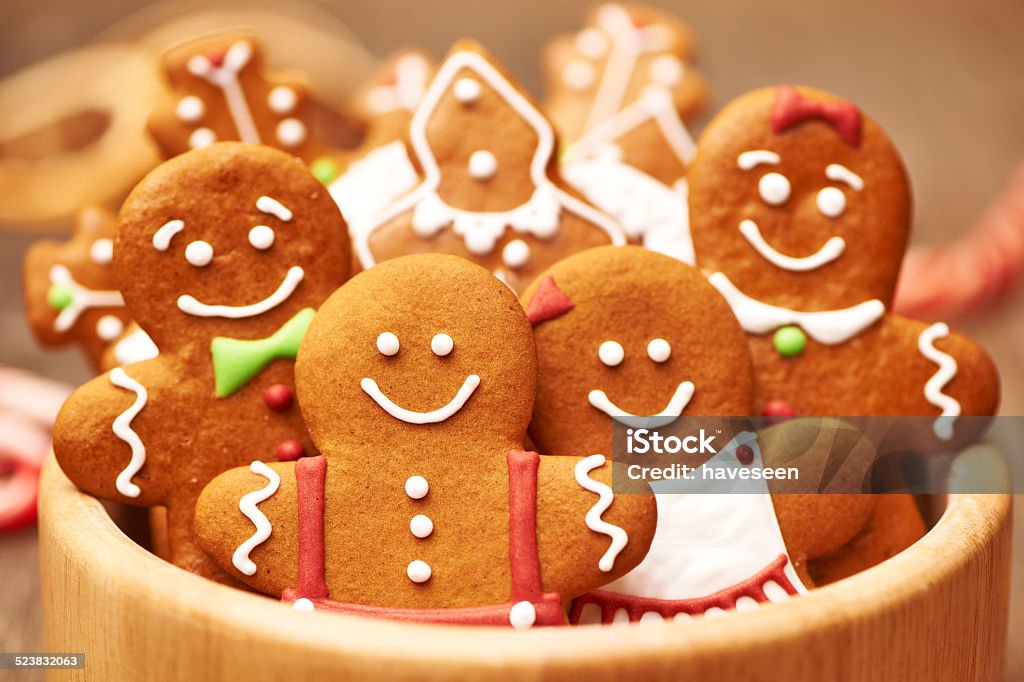 Christmas gingerbread cookies Christmas homemade gingerbread cookies on table Art And Craft Stock Photo