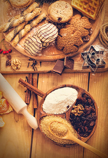 istock Making variety of Christmas cookies 523832185