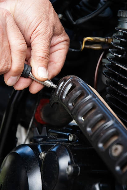 istock Motorcycle Mechanic Closeup 523855092