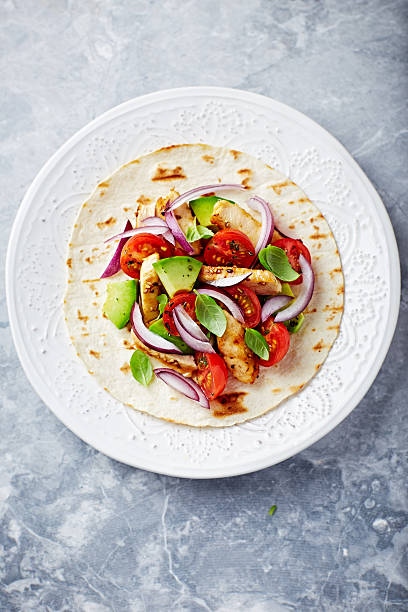 istock Grilled Chicken and Vegetable Fajita 523856498