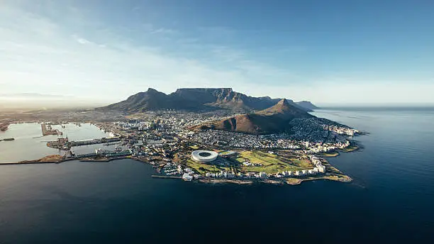 Photo of Aerial coastal view of Cape Town, South Africa