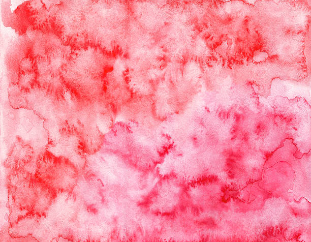 istock Hand painted abstract watercolor background. Red, pink color. 523862000