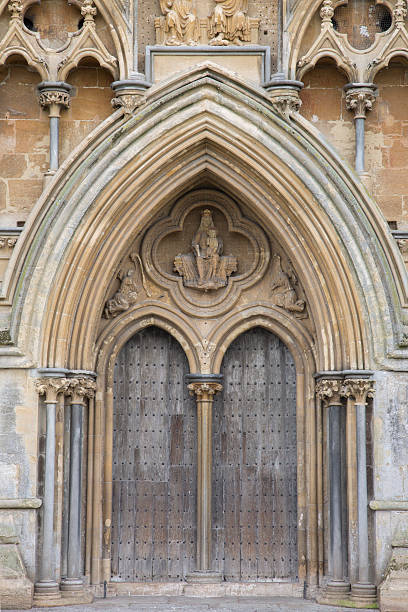 istock Wells Cathedral Church Facade, Somerset 523865802
