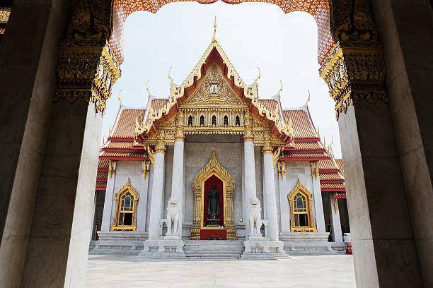 istock Wat Benchamabophit,marble temple in bangkok,Thailand 523866738