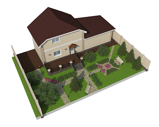 istock Plan of garden land 523867318