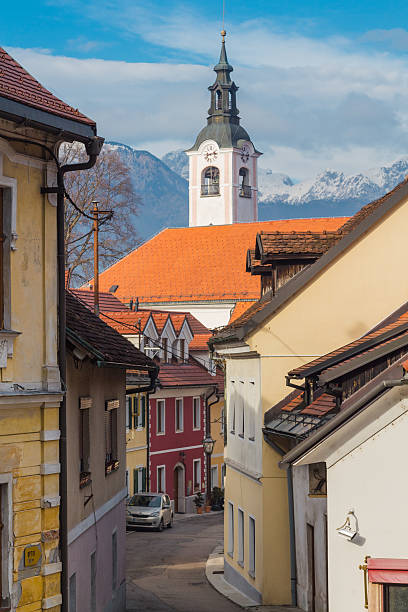 istock Small European street. 523869666