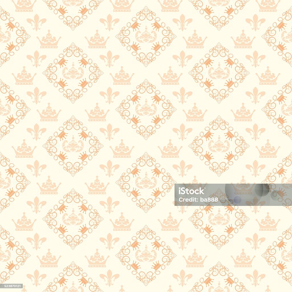 Seamless Elegant Wallpaper Vintage Stock Illustration - Download Image Now  - Arts Culture and Entertainment, Backgrounds, Baroque Style - iStock