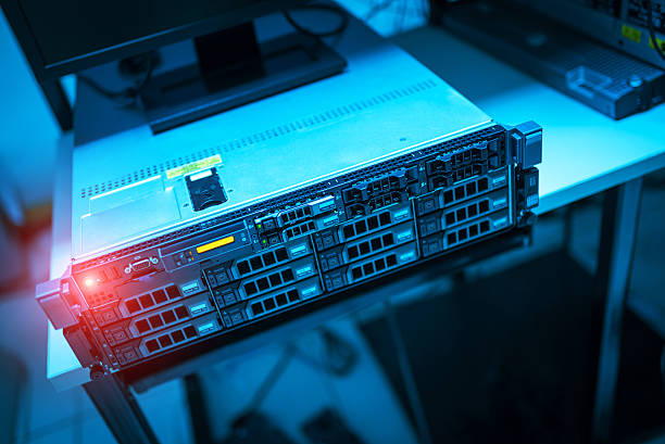 istock Storage servers in data room Domestic Room 523870978