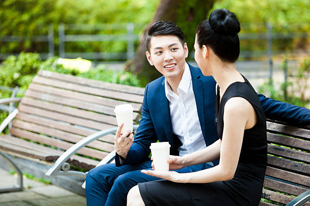 istock Asian Colleagues Getting To Know Each Other During Coffee Break 523871900