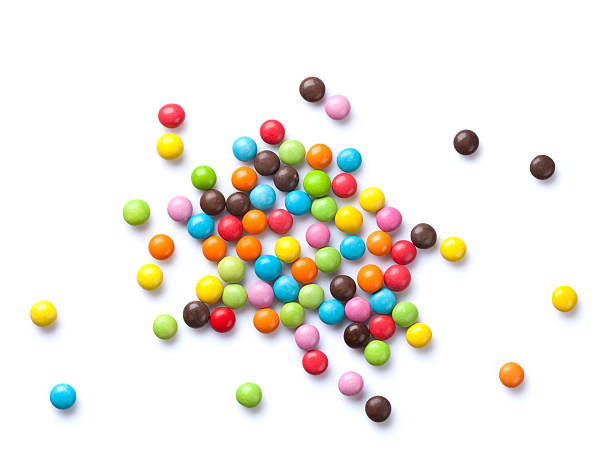 rebuçados colorido - lollipop isolated multi colored candy imagens e fotografias de stock