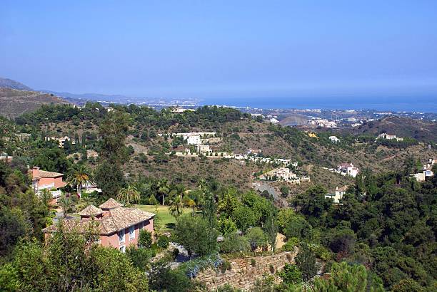 istock Panoramic aerial view of Marbella city, Spain 523873262