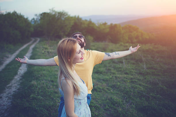 istock Couple under the blue sky 523873746