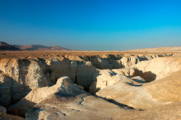 istock Dry sandstone wadi in Judea desert. 523875164