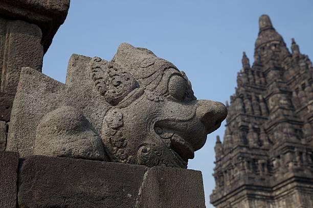 istock Stone carving at Javanese temple 523875709