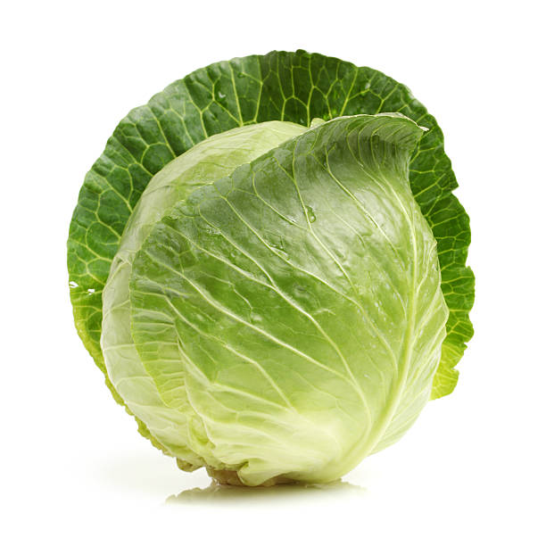 Fresh Cabbage Fresh Cabbage isolated on white cabbage stock pictures, royalty-free photos & images