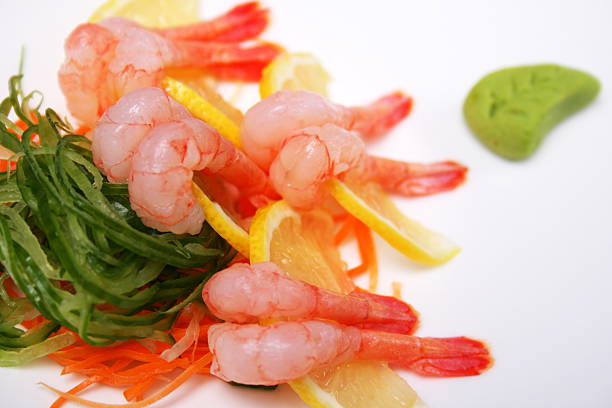 Japanese seafood sushi prawns.