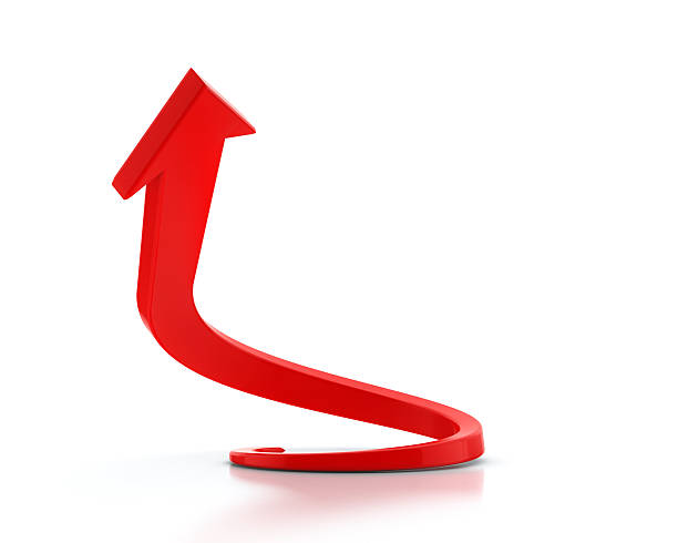 istock Red Arrow. Line of Success. 523877591