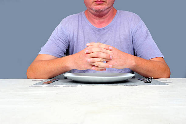 Eating Alone stock photo