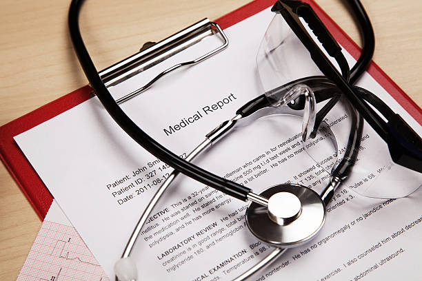 istock Medical report and cardiogram 523879624