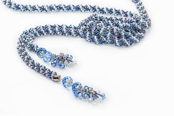 istock Blue beaded American rope handmade 523882624