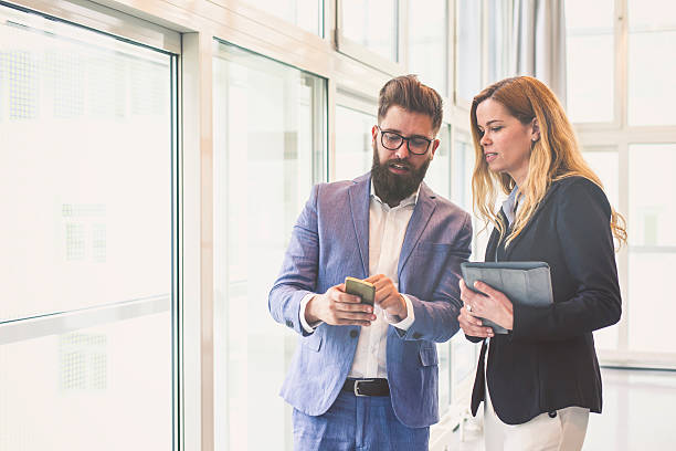 istock Business people in the office building 523883200