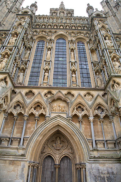 istock Wells Cathedral Church Facade, Somerset 523884166