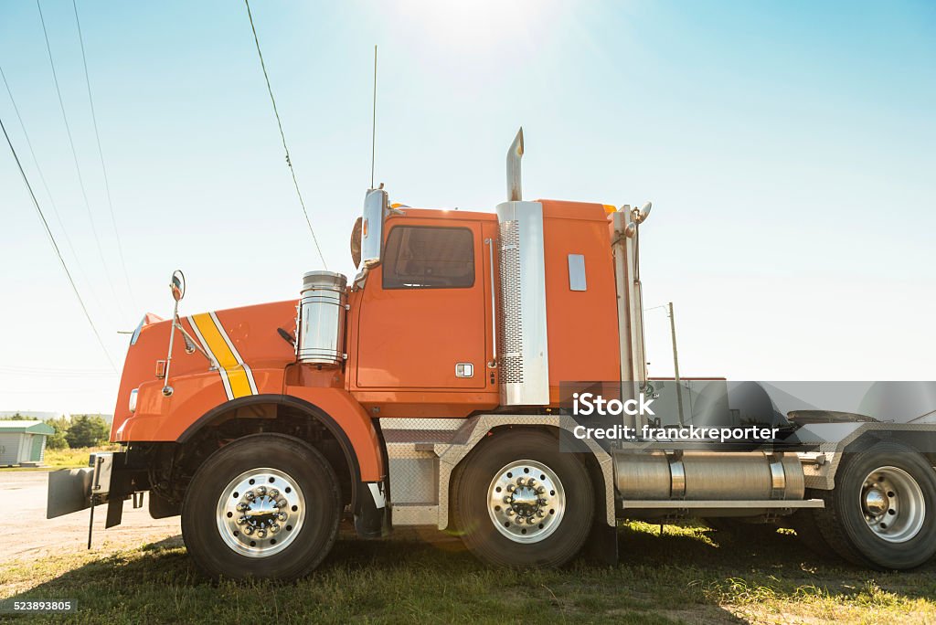 truck parked in a row Business Stock Photo