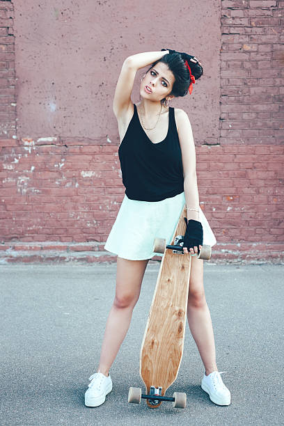 istock Beautiful skater woman 523894589