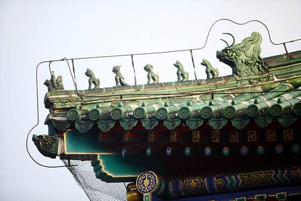 istock Chinese roof tops 523895327