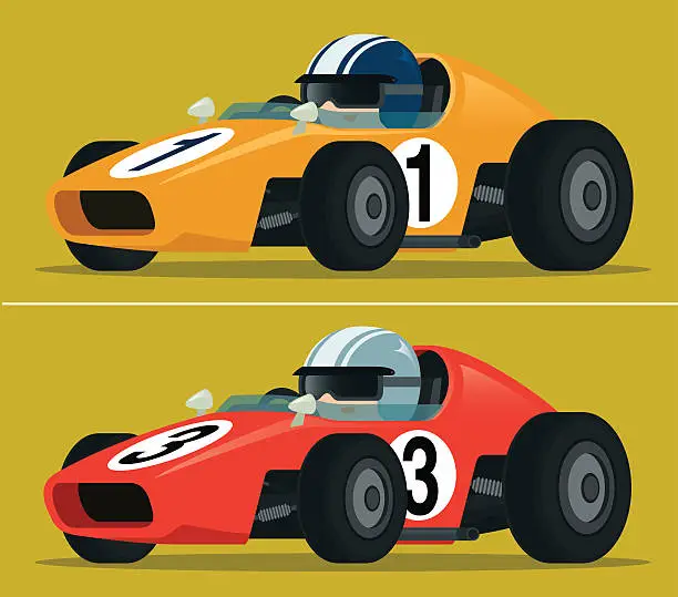 Vector illustration of Race Car