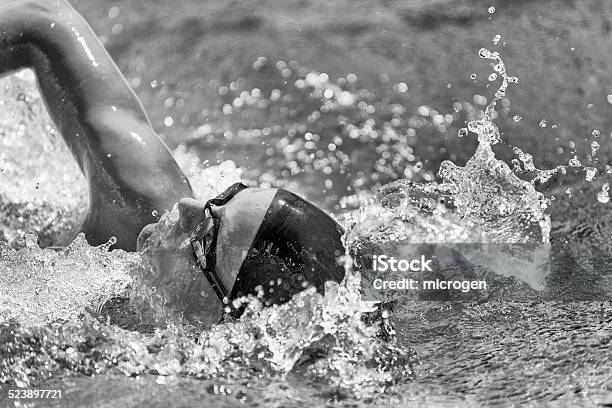 Swimming Fast Stock Photo - Download Image Now - Activity, Adult, Adults Only