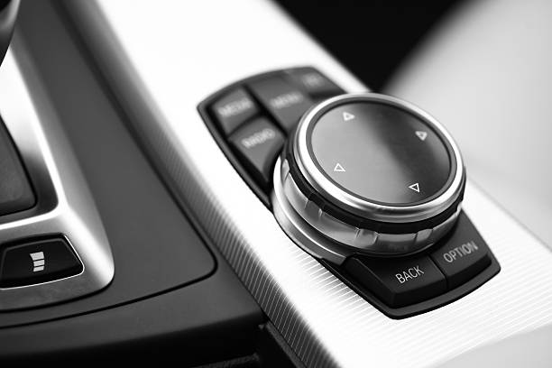 istock Car buttons detail 523898397