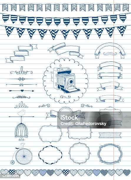 Vector Collection Of Banners Ribbons And Frames Stock Illustration - Download Image Now - Animal Markings, Backgrounds, Banner - Sign